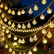 1 pieza Tira de luces de bola de burbujas LED con batería, fácil instalación y fiable, adecuada para bodas, cumpleaños, festivales, patios exteriores, campamentos, iluminación decorativa, regalos del Día de San Valentín, esencial para la decoración de locales, aplicable para la decoración del Ramadán, regalos del Eid Al-Fitr, linternas del Ramadán, decoración del Eid Al-Fitr, Eid Mubarak y todo el mes del Iluminación - Multicolor - Ver 1