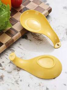 1pc PP Spoon Holder, Soup Spoon Rack, Spoon Mat, Shared Spoon Holder, Heat Insulation Pad, Kitchen Utensil - Multicolor - View 6