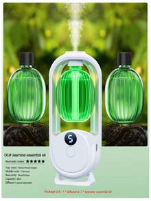 智能自动香薰机空气清新剂卫生间浴室香薰精油分配器加湿器净化喷雾器客厅卫生间除臭精油扩散器USB多模式LED数字显示屏家用壁挂式显示器办公室香氛 - 小型香薰機 - 查看 15