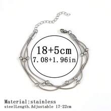 Women's Fashion Stainless Steel Chain Bracelet, Fade-Resistant Jewelry - Multicolor - View 15