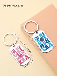 New Mom Birthday Gifts From Son Daughter First Time Best Pregnant Mom Ever Gift Idea Boy Girl Mom Era Keychain - Multicolor - View 3