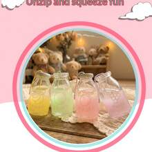 Mini Fruit Milk Bottle Toy - Super Realistic Slow Rebound Milk Cup, Creative Desktop Ornament Stress Relief Item, Teen Stress Relief Toy, - Multicolor - View 4