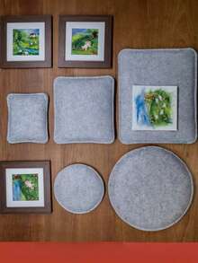 New Wool Felt Pad | Needle Felting Mat | Seat Cushion | High Temperature Resistant & Wear-Resistant | Durable Felt Material For Long-Lasting Use - A - View 1