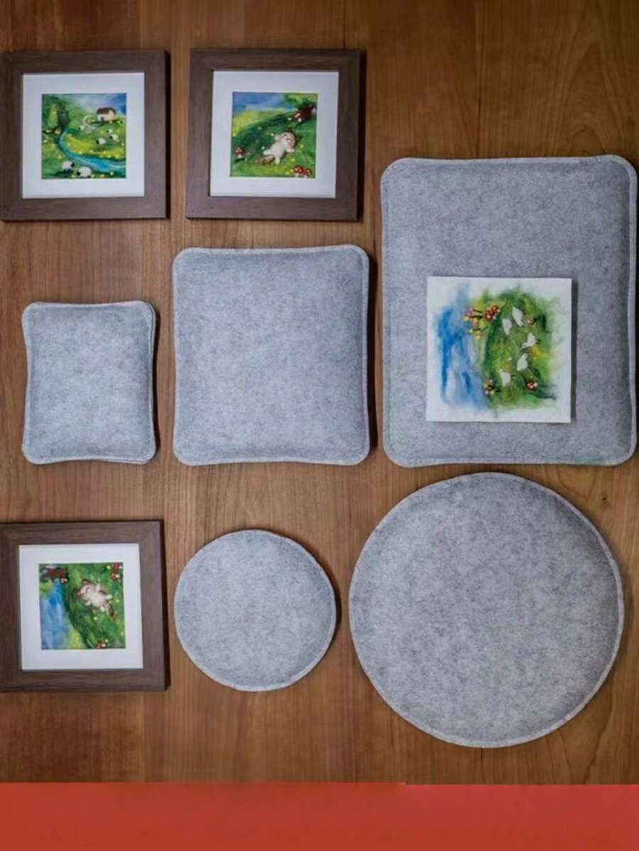 New Wool Felt Pad | Needle Felting Mat | Seat Cushion | High Temperature Resistant & Wear-Resistant | Durable Felt Material For Long-Lasting Use - A - View 1