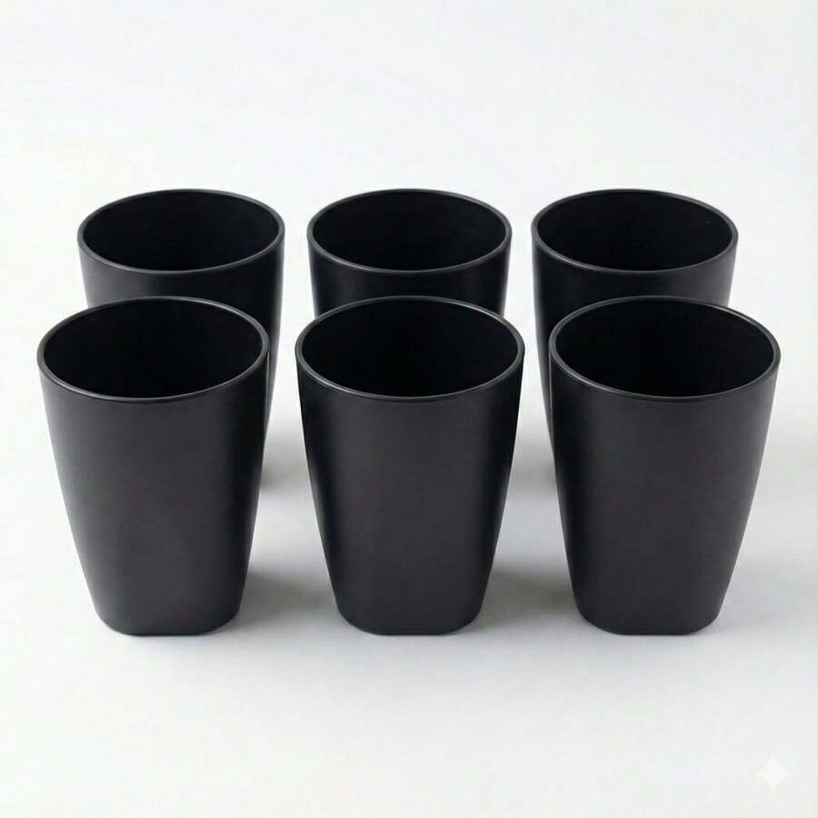 Set Of 30 Colorful Plastic Cups 330ml For Schools, Daycare Centers, And Parties - Black - View 1
