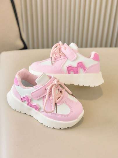 1双儿童流行运动鞋，新款春秋季时尚百搭防滑休闲运动鞋，男女童均适用