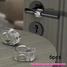 Transparent Door Handle Bumper Pads, Anti-Collision Door Handle Rings, Wall Protection Covers - A - View 9
