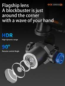 无刷电机无人机、双摄像头航拍、双向电动可调飞行器、光流悬停、智能避障、遥控飞行器、四旋翼飞行器 - 查看 4