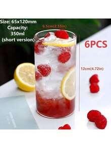 Golf Ball Drinking Glass, Water Glass, Mojito Glass, High Ball Glass, Suitable For Water, Juice, Beer, Beverages, Cocktails And Mixed Drinks - Transparent - View 4