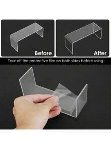 Transparent Acrylic Display Stand, Multi-Functional Transparent Acrylic Cupcake Stand, Cosmetic Storage Rack (U-Shaped), Can Be Freely Combined, Please Peel Off Protective Film Upon Receipt - Clear - View 8