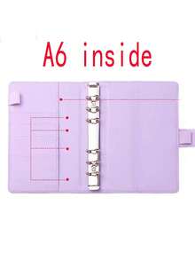 Random A6 Size European & American New Marble Pattern PU Leather Notebook/Loose-Leaf Binder - Multicolor - View 7