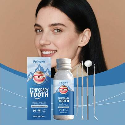 30g Temporary Dental Care Kit, Moldable Solid Dental Wax For Aesthetic Smile, Convenient Dental Decoration