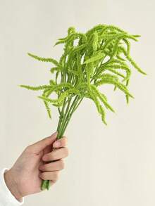 6 piezas de plantas de helecho artificiales con cuentas de perlas falsas - Flores falsas de plástico para decoración del hogar, adornos de mesa para todo el año, perfectos para Navidad, Pascua, Acción de Gracias, Día de San Valentín, ocasiones de recuperación - Versátiles para varios tipos de habitaciones - Verde - Ver 1