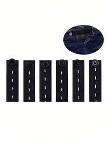 1pc Waistband Extender Buckle, Elastic Adjustable Pants Extension, Maternity Pants Stretch Button - Multicolor - View 4