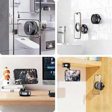 Giá đỡ điện thoại từ tính hút chân không bằng hợp kim, có thể điều chỉnh 360°, không cần keo dán, thích hợp sử dụng trên ô tô/phòng tập thể dục/gương/bề mặt nhẵn, tương thích với tất cả các loại điện thoại thông minh. - B - Xem 11