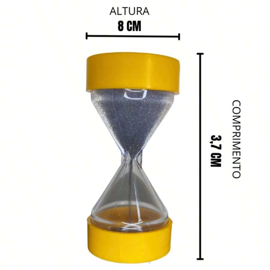 PLASTIC HOURGLASS 1 MINUTE (1 UNIT) - Yellow - View 1
