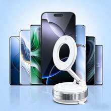 Giá đỡ điện thoại từ tính hút chân không bằng hợp kim, có thể điều chỉnh 360°, không cần keo dán, thích hợp sử dụng trên ô tô/phòng tập thể dục/gương/bề mặt nhẵn, tương thích với tất cả các loại điện thoại thông minh. - B - Xem 10