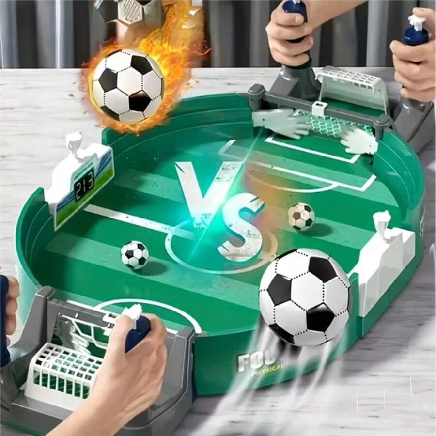 Children's Tabletop Football Game, Dual-Player Desktop Soccer Table, Thick Interactive Tabletop Football Toy, Children's Intellectual Flick Football Game, Gift For Boys