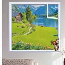 1片防蚊虫网帘，自粘式蚊帐，透气易拆卸清洗 - 白色 - 查看 11