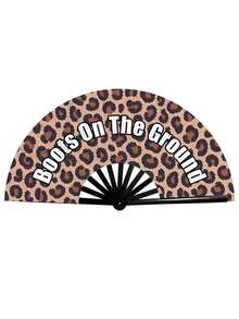 Leopard Print Casual Polyester Fabric - Multicolor - View 6