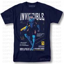 Invincible Shirt Mark Invincible Anime Superhero Graphic Design T-Shirt (2)-3 - 黑色 - 查看 8