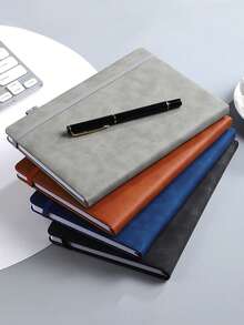 Lined Journal Notebook For Women Men,200 Pages A5 Hardcover Leather Journals For Writing,Travel,Business,Work & School,College Ruled Notebooks For Note Taking, Diary Notepad 5.7"*8.4" - A5 - View 5