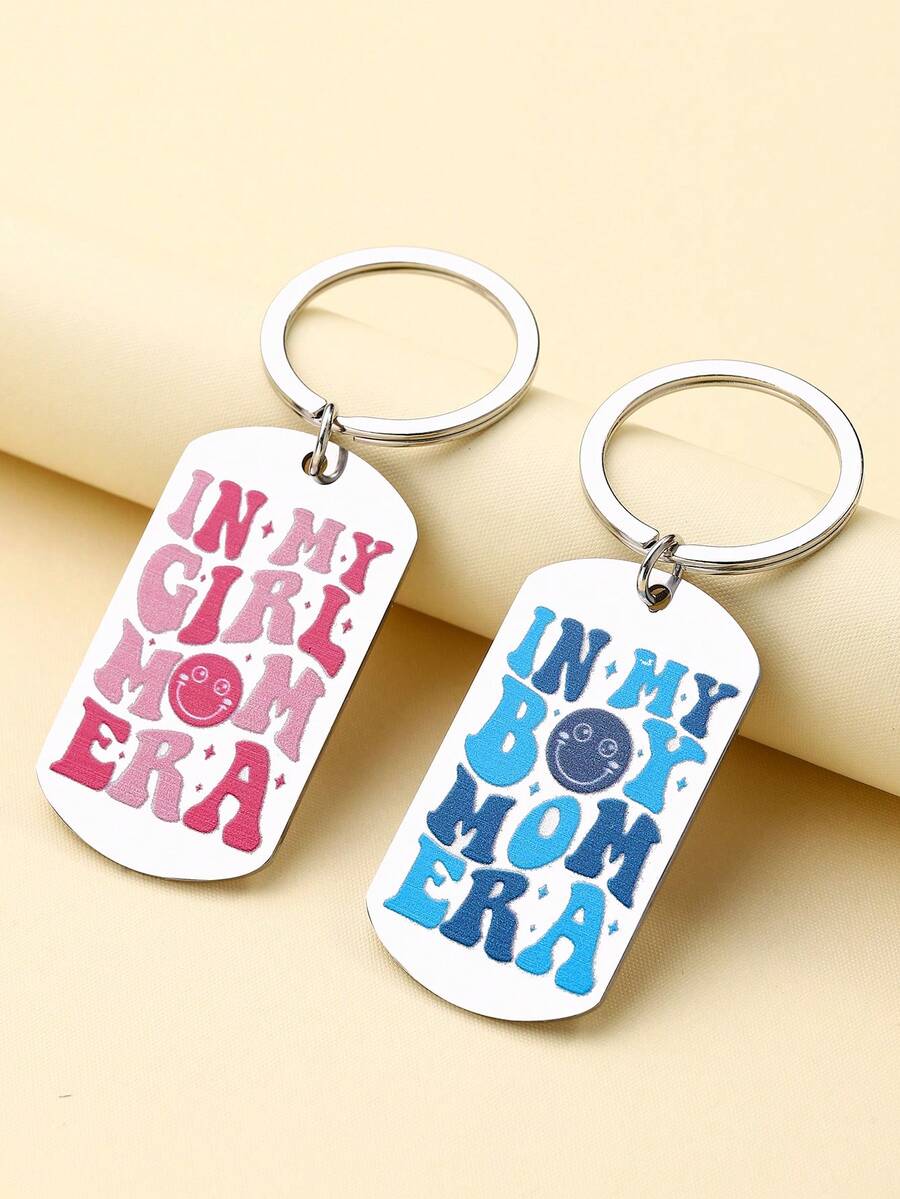 New Mom Birthday Gifts From Son Daughter First Time Best Pregnant Mom Ever Gift Idea Boy Girl Mom Era Keychain - Multicolor - View 1