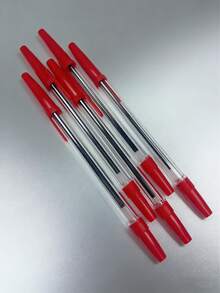 50支装水性笔套装，包含蓝色、黑色和红色，1.0毫米笔尖，防晕染墨水，书写流畅，适合学生使用。 - 凝膠筆 - 查看 7