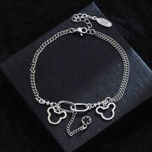 1条手工串珠卡通手链，可调节，饰有水钻，糖果色，适合女性和情侣佩戴，可作派对饰品、小礼物、生日和节日派对配饰，可调节水钻装饰手镯，适合作为送给女孩和朋友的礼物。 - A - 查看 12