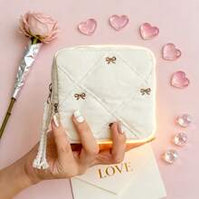 Túi đựng son môi tối giản, sang trọng, túi đựng mỹ phẩm du lịch tiện dụng. - Nhiều màu - Xem 5