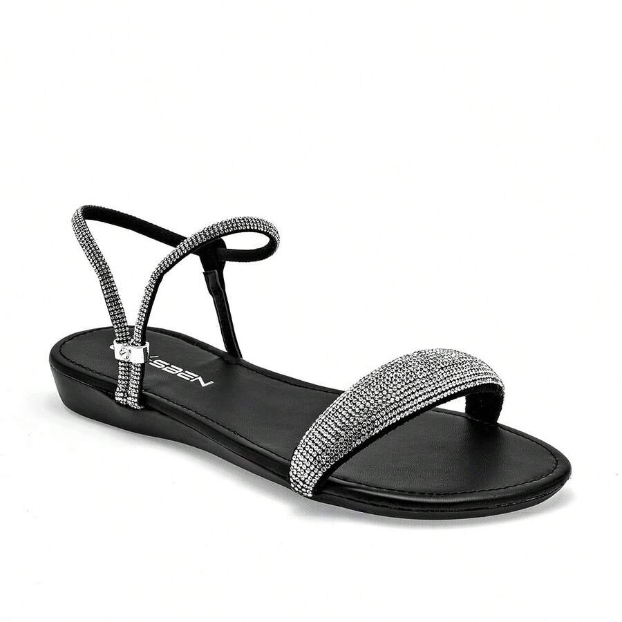 Pakar Zapaterias Clasben Women's Sandal In Silver And Black. - 黑色 - 查看 1