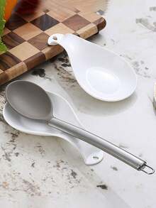 1pc PP Spoon Holder, Soup Spoon Rack, Spoon Mat, Shared Spoon Holder, Heat Insulation Pad, Kitchen Utensil - Multicolor - View 9