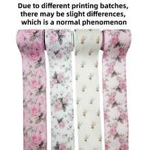 1/4 cuộn ruy băng dây hoa màu hồng, ruy băng hoa hồng cổ điển 2,5 inch, thích hợp để làm nơ, vòng hoa, đồ thủ công, gói quà, các ngày lễ mùa xuân/hè, đám cưới, sinh nhật, tiệc tùng, trang trí nhà cửa, trang trí Giáng sinh, quà tặng Giáng sinh, đồ trang trí Giáng sinh. - nhiều màu - Xem 12