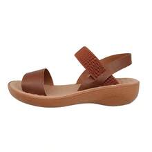 SANDALIA FEMININA ANABELA CONFORTO TERRA E AGUA 479011 - Caramelo - Visão 4