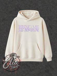 Comfortable Basic Sweatshirt For Everyday Wear. Bring Me The Horizon Music Singer Famous International National Urban Culture Rock Metal Rock N Roll Famous Band Singer Unisex Sweatshirt For Men And Women 50% Cotton 50% Polyester Top Premium Streetwear New Release Immediate Shipping Various Colors!! - 白色外層 - 查看 2