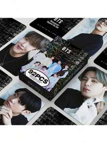 Kpop Photo Card Merch V JIMIN JHOPE RM JIN 124pcs(60 Holographic Card+64 Stickers)/92pcs( 60lomo Card+32 Stickers)/55pcs/30PCS Kpop SPAGHETTI! AESPA RICHMAN/DRAMA/LIVE TOUR: PAPALLEL LINE ENCORE CARDS 4PCS/ 124pcs New Song And Album Styling Cards, K-Pop Idol Photo Card Set - Multicolor - View 2