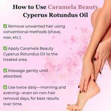 C2ZU Caramela Beauty Cyperus Rotundus Oil For Natural Permanent Hair Reduction - 1 - Xem 8