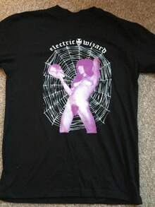 Electric Wizard Brand Reprint Cotton S-5XL T-Shirt - 黑色 - 查看 1