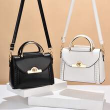 Women's Popular Shoulder Bag, Ladies New Elegant Crossbody Bag Sling Bag, Versatile Simple Small Square Bag Gift Bag,Popular Messenger Bag Women's New Single Shoulder Messenger Bag(Green) - Multicolor - View 3