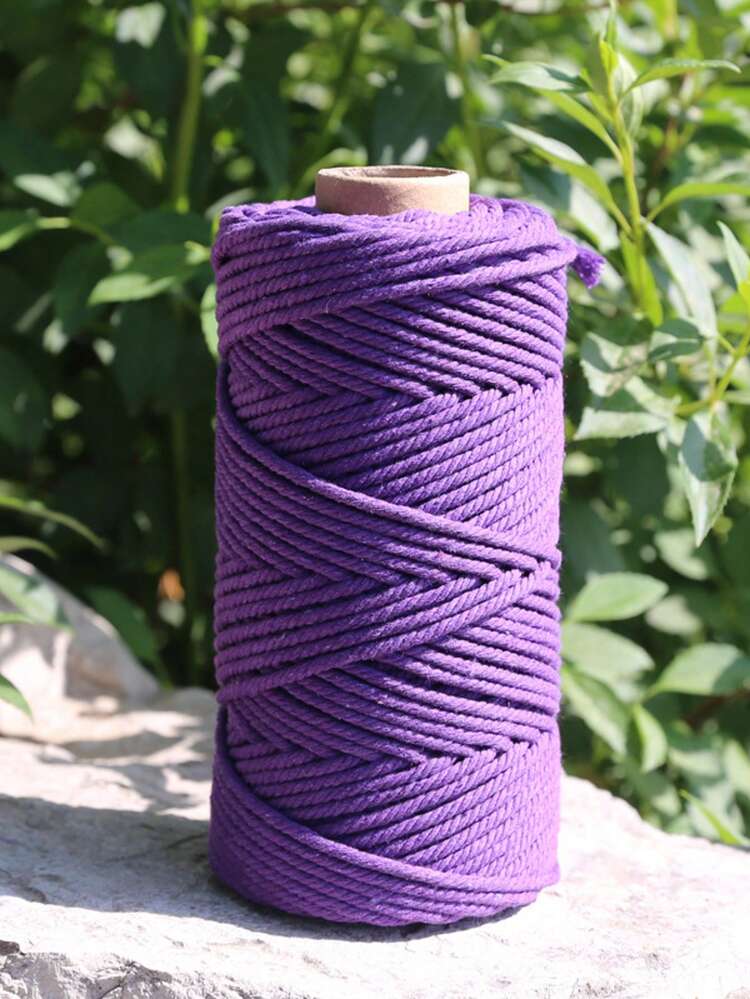 1卷180克钩编棉麻纱线，粗空心棉纱，适用于DIY帽子、包包、手工艺品 - 多款式 - 查看 16