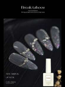 1支/12毫升 2026春夏新款星光钻石闪粉美甲胶 – 白色增白流行美甲闪粉钻石胶，全新升级速干耐磨美甲设计套装，多功能，可搭配LED灯和UV底胶使用，含封层，可实现愈合效果。持久长达28天。 - 彩色 - 查看 7