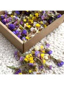1box Dried Wild Flower Wedding Confetti - Purple-yellow - View 2