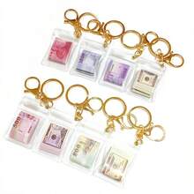 2026 New Realistic Miniature Prop Banknotes Keychain, TWD USD GBP KRW Pendant, Bag Charm, Personalized Travel Souvenir Prop - Birthday Gift - Christmas Gift - Holiday Gift - Perfect Gift, Gift For Friends, Personalized Keychain - Multicolor - View 8