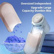 2026 Upgraded Electric Fabric Lint Remover For Clothes - Eliminates Static - Efficient And Convenient Fabric Shaver, Portable USB Rechargeable, Suitable For Sweatshirts, Blankets, Curtains, Carpets, Furniture, And Bedding - 1 Handle + 1 Replacement blade - 查看 5