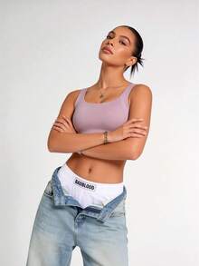 Runway Rest Yoga Tank Tops Breathable Sports Bra With Shockproof And Gathered Function Giving You A Beautiful Back Shape Workout Tank Gym Top - Dusty Purple - View 3