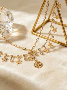 Girl's Luxury Bridal Headchain, Fashionable Bohemian Style Wedding Hair Accessories, Gold Color Hair Jewelry, Girls School Supplies, Jewelry - Multicolor - View 7