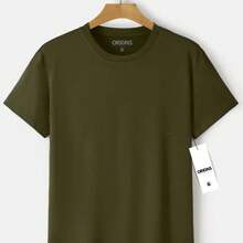 Set Of 5 Men's Basic Plain Cotton Short-Sleeve T-Shirts - ORIGNS Summer/End Of Year - Multicolor - Ver 6