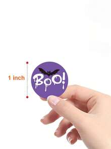 1 Roll Halloween Sealing Stickers, Candy Gift Halloween Party Labels - Sticker - View 2