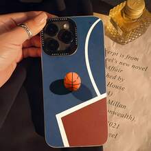Funda para teléfono con diseño de cancha de baloncesto, compatible con Samsung, Apple, VIVO, OPPO, , Transsion, ,  y Honor. Fabricada en TPU, ofrece protección a prueba de golpes y caídas. Un regalo ideal para familiares y amigos. - CEBADA - Ver 4