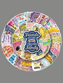 50 pezzi Adesivi con citazioni motivazionali, adesivi ispiratori in inglese impermeabili per laptop, tablet, custodie per telefono, borracce, bagagli, forniture per scrapbooking, cancelleria, adesivi divertenti - Adesivi per graffiti - Visualizzare 11